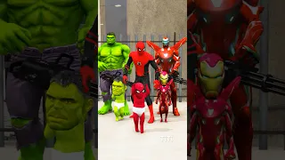 GTA V HULK, SPIDERMAN, IRON MAN SAVING HIS BABY 😯| #shorts #gta5