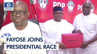 2023  Fayose Declares Presidential Ambition, Withdraws From PDP Zoning Committee
