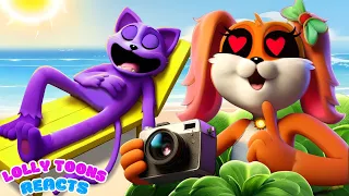 LOVELY Catnap tiene un ADMIRADOR LOCO | Smiling Critters Animación | Lolly Toons Reacts