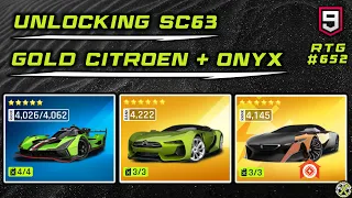 Asphalt 9 | Unlocking SC63 & GOLDing Citroen GT & Onyx | RTG #652