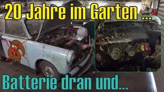 Trabant 601 GartenFund: Erster Start nach 20 Jahren | Motor kaputt? | Überraschendes Ergebnis! [OHA]