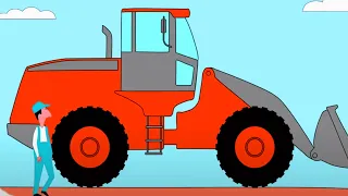 Traktoren für Kinder | Traktoren lernen | Bagger | Autos | Das Malbuch "Alle Traktoren" |Kindervideo