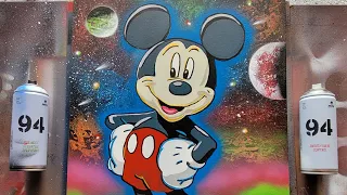 Mickey Mouse With Spray Paint!! #mickey #mickeymouse #mouse #disney