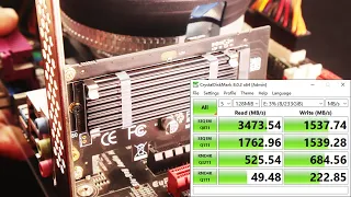 M.2 PCIe NVMe X4 Adapter --- PCIe 3.0 Speed Testing with Samsung 970 EVO SSD