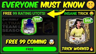 FREE 99 OVR Player, UTOTS Chapter 🔥, Trick To Get 97-99 Player - 0 to 100 OVR as F2P [Ep32]