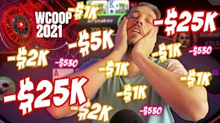 How to LOSE $75,000 in buy-ins IN A DAY ♣ WCOOP 2021