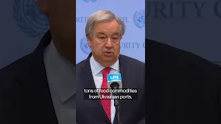 UN Chief Criticizes Russia's End to Ukraine Export Deal