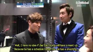 [EngSub] Kim Jong Kook & Lee Kwang Soo Interview After SBS Ent. Awards