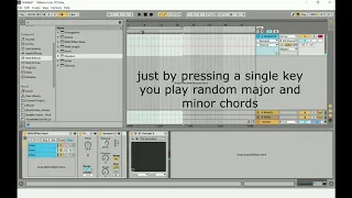 Automate chords in Ableton Live 10.1 technique using midi effects