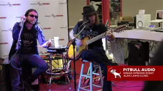 Alexi Laiho  performing Bon Jovi's - Wanted Dead Or Alive at Pitbull Audio Grand Opening