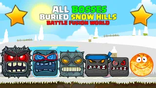 RED BALL 4: ALL BOSSES in BURIED SNOW HILLS BATTLE FUSION WORLD 'Normal vs Ultraspeed' VOL 1-5