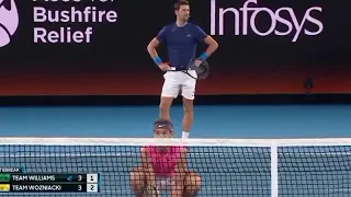 Next Gen Too Slow 😂 Rafa showing middle finger to Djokovic during doubles, Rafa trolls Djokovic