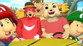 5 Grannies 4: Carrera con Bowser (Español Granny 2 Abuela Mario Uganda Animación Parodia Animada 3D)