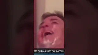 Guy Eats Edibles With His Parents 😂 #funny