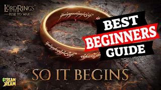 BEST Beginners Guide The Lord Of The Rings Rise To War