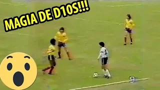 El dia que Maradona humillo a todo Colombia!!! Baile del Diez 1985