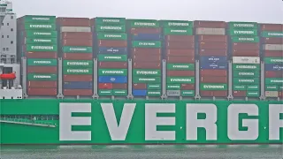 ALMOST FULL LOADED ULCS "EVER ARM" ARRIVES FROM YANTIAN AT ROTTERDAM PORT - 4K SHIPSPOTTING 2023