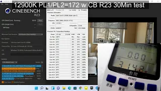 Intel Core i9 12900K PL=172 w NH-D15 Air Cooler Test