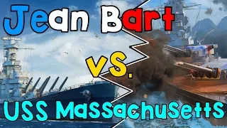 Jean Bart vs. USS Massachusetts || Cinematic || World of Warships