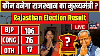 Rajasthan Election Result LIVE : राजस्थान में कौन बनेगा मुख्यमंत्री ? BJP । Congress । live news