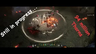 Diablo 4, Season 4: Thorns Barbarian NMD lvl 100, 94 million dmg