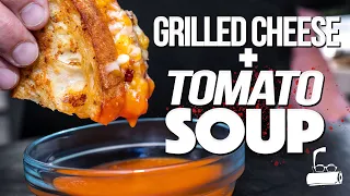 THE BEST GRILLED CHEESE & HOMEMADE TOMATO SOUP (COMFORT FOOD HEAVEN!) | SAM THE COOKING GUY