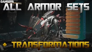 Transformers: Fall of Cybertron - All Armor Sets + Transformations