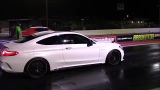 Mercedes AMG C 63 S vs Audi RS3, RS5, Mclaren 650s, Dodge Challenger 1/4 Mile