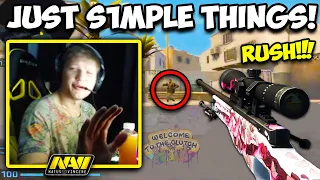 ONLY S1MPLE WOULD RUSH WITH AN AWP! CS:GO Twitch Clips