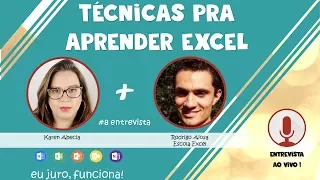 LIVE #33 - Entrevista #8 -  Técnicas para aprender Excel com Rodrigo Aiosa