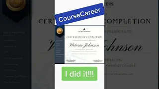 My Course Careers Certificate…I did IT!! #breakingintotech #coursecareers #breakintotech #techlife