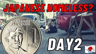 Japanese Surviving 3 Days with 1 Peso - Day 2  【Adam Alejo】
