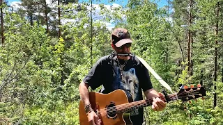 AFTER THE GOLDRUSH, Neil Young cover, in the wild woods of Wolf Hill,  july 7th 2022