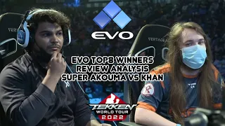 I MADE EVO TOP8 WINNERS !! Khan vs Super Akouma Review/Analysis