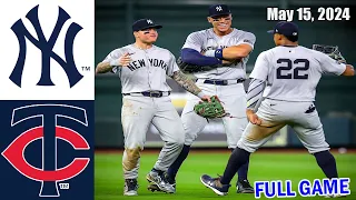Yankees vs Twins FULL GAME May 15, 2024 Game Highlights | MLB Highlights | 2024 MLB Season