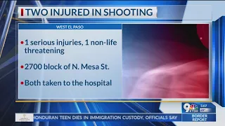Two injured in shooting in west El Paso