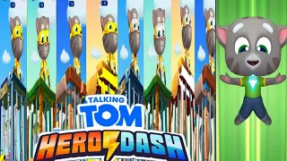 TALKING TOM HERO DASH -WHITE YELLOW HERO TOM SAVING ALL CHARACTER & HERO TOM CLASSIC RUN FUNNY FAIL