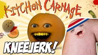 Annoying Orange Kitchen Carnage | Kneejerk Plays ☘💥😂