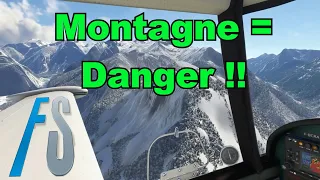 FS2020 / A2A Comanche / les dangers de la montagne / 2k