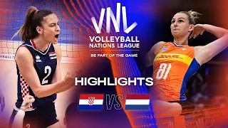 🇭🇷 CRO vs. 🇳🇱 NED - Highlights Week 3 | Women's VNL 2023