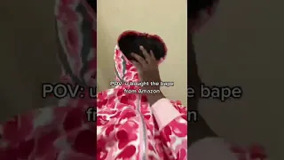 Never buy bape from Amazon 😭😭😭#fashion #streetwear #funny #tiktok