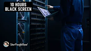 SERVER ROOM Sound | 10 Hours WHITE NOISE Black Screen | Calm, Relax, Soothe a Baby