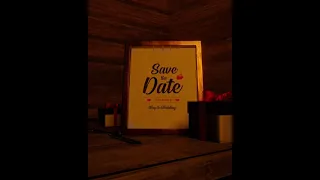 3D Animation save the date work | DM for PAID work | Tight Hope Weddings