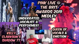 Underrated Vocalist & Performer 🙊🎙️ P!nk Live @brits Awards 2019 Medley 😱🩵JoCurKRAZE reacts 💯🎯