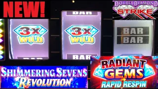 New 3 Reel Slots! Radiant gems Rapid Re-Spin + Shimmering Sevens revolution + Double Diamond Strike!