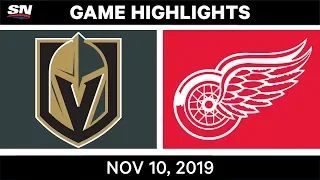 NHL Highlights | Golden Knights vs. Red Wings – Nov. 10, 2019