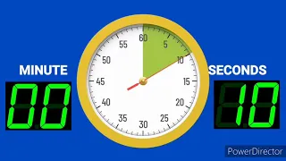 10 Seconds Countdown (Stopwatch timer clock) with Ticking sound