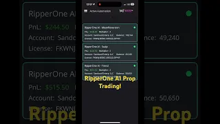 RipperOne AI Prop Edition Futures Trading. #aitrading #futurestrading #apextraderfunding