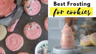 Simple Buttercream frosting for Cutout Cookies that hardens