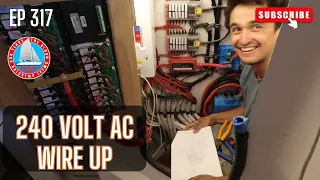 240 Volt Boat System Install - How to Build A Catamaran Ep317